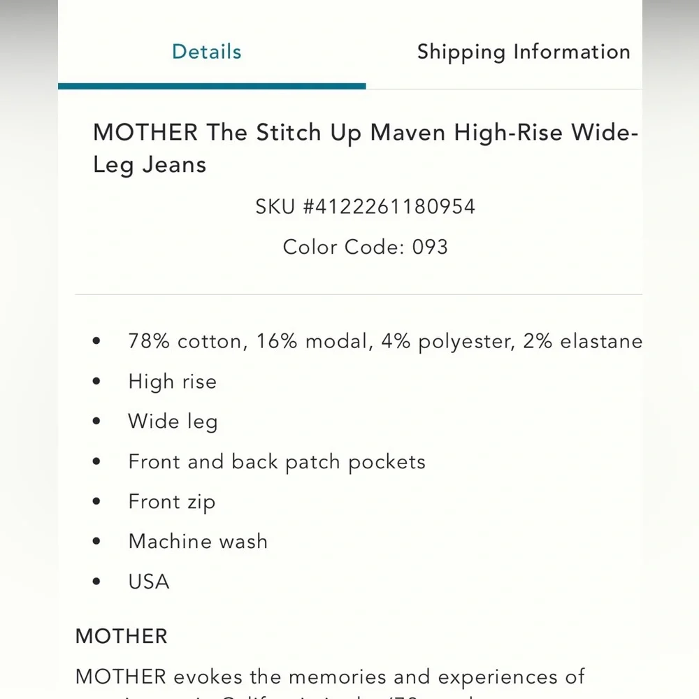 Mother Jeans Nip it in the bud 27 NWT - Picture 8 of 13